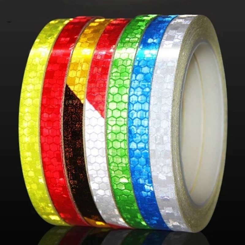 DIY Decorative Reflector Self Adhesive Waterproof Warning Lighting Reflective Tape Reflective Stickers for Cars Bikes Motorcycle