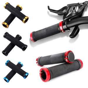 MTB Bicycle Handlebar Grip Ultralight BMX Mountain Road Bike Grips Soft Anti Skid Shockproof Bicycle Handlebar