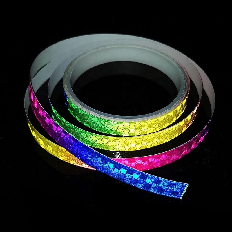 DIY Decorative Reflector Self Adhesive Waterproof Warning Lighting Reflective Tape Reflective Stickers for Cars Bikes Motorcycle