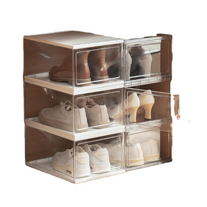 Large Shoe Storage Organizer Sneaker Storage Fit up to US Size 13 for Men Women Shoe Magnetic Door Design