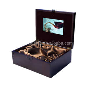 High-End And Creative 5" Lcd Brochure,Wooden Video Brochure ,Wooden Video Greeting Card