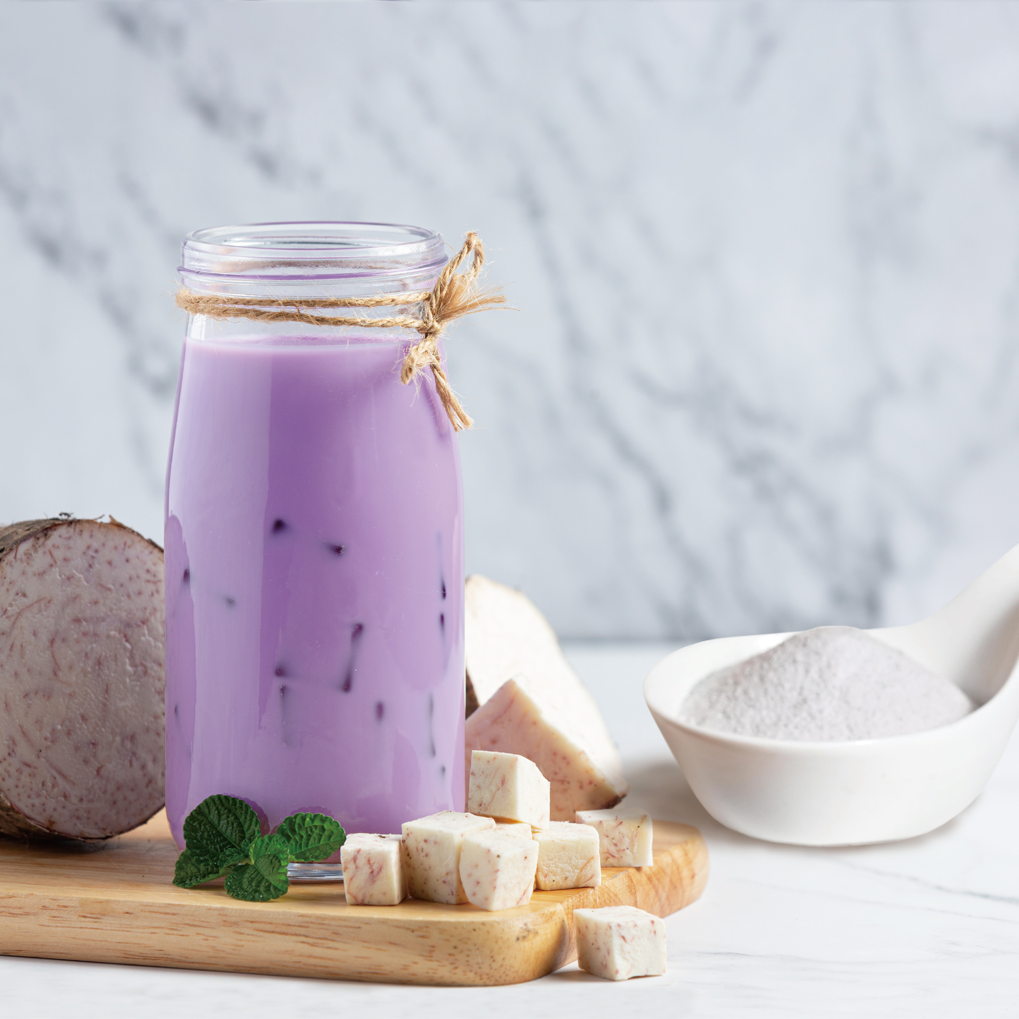 Bubble Milk Tea Raw Materials Soft drink for 3 in 1 Taro Powder