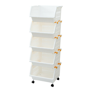 Home and Kitchen 2/3/4/5 Tier Organizers Bathroom Collection Baskets Under Sink Storage Shelf Organizer Rack with wheels