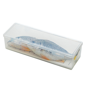 Factory Wholesale Kitchen refrigerator Sealed drain fish meat Food container with buckle airtight lids