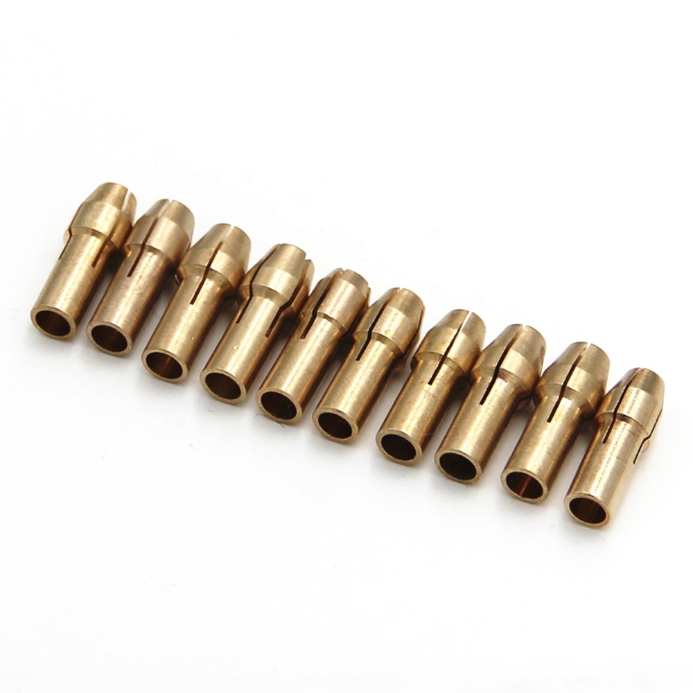 10pc 0.5-3.2mm mini electric motor drill chuck, keyless brass drill chuck tool adapter