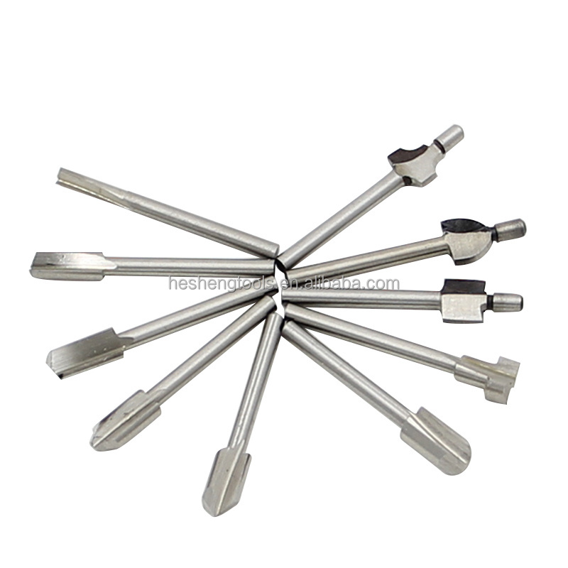 10pc Carbide Woodworking engraving cutter trimming carving milling cutter Router Bit