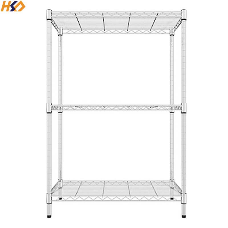 Heavy Duty Storage Shelf Metal Kitchen Rack Display System Steel Wire Rack System Chrome Shelving