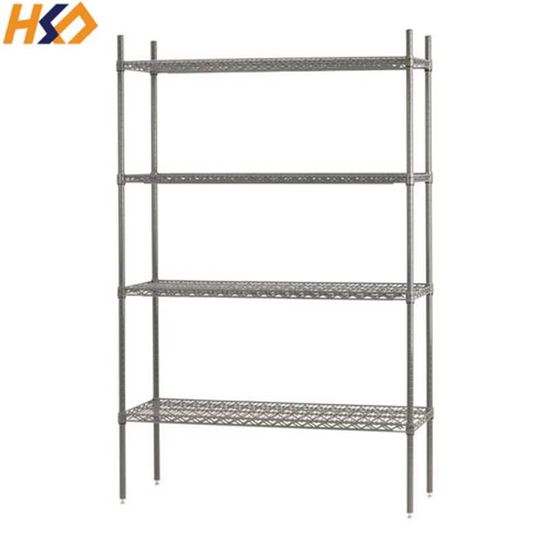 Heavy Duty Storage Shelf Metal Kitchen Rack Display System Steel Wire Rack System Chrome Shelving