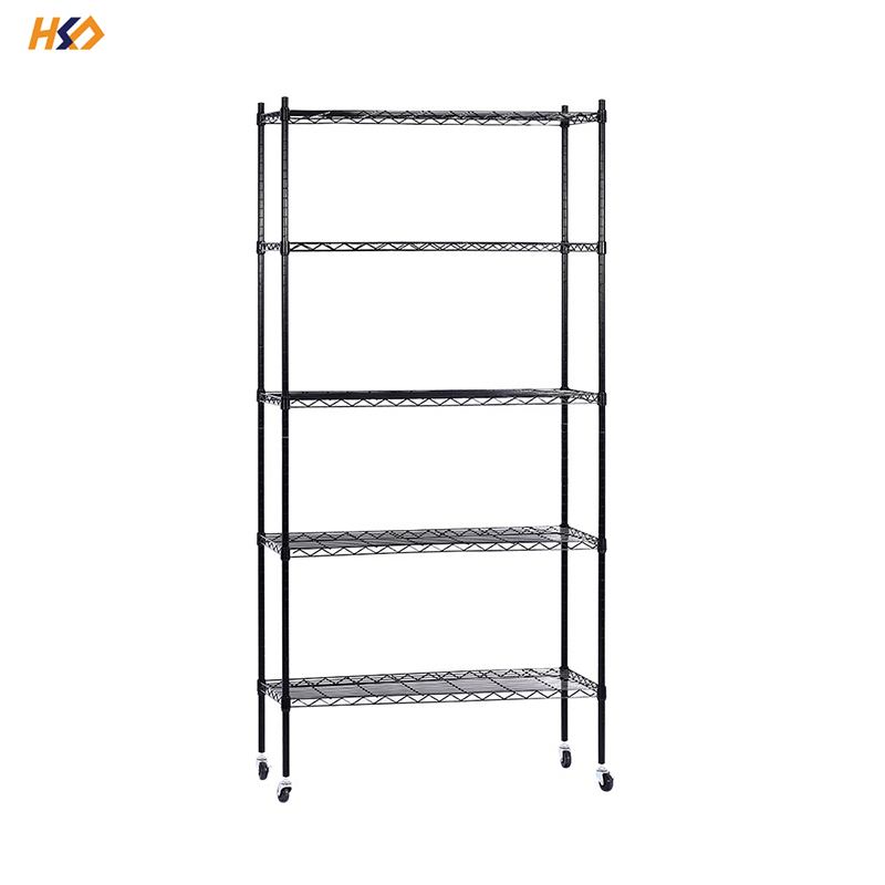 Heavy Duty Storage Shelf Metal Kitchen Rack Display System Steel Wire Rack System Chrome Shelving