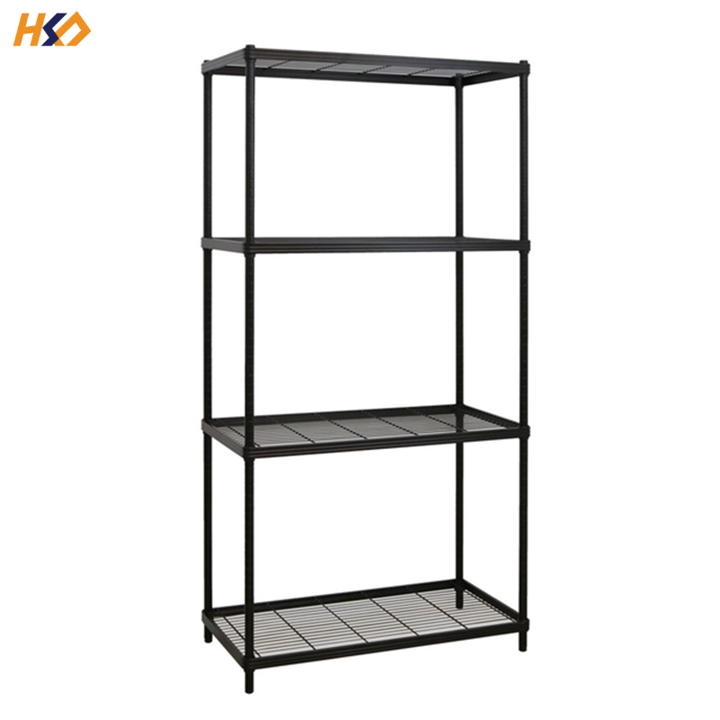 Metal Pantry Closet Supermarket/Kitchen Laundry 4 Tier Storage Rack Wire Shelving Unit Storage Shelves