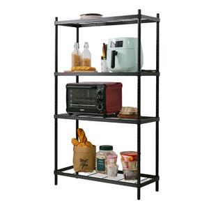 Metal Pantry Closet Supermarket/Kitchen Laundry 4 Tier Storage Rack Wire Shelving Unit Storage Shelves