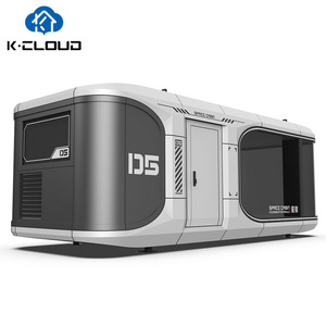 Eco Friendly Prefabricated Mobile Waterproof Living Capsule House Hotel Hurricane Proof Portable Villa With Bathroom