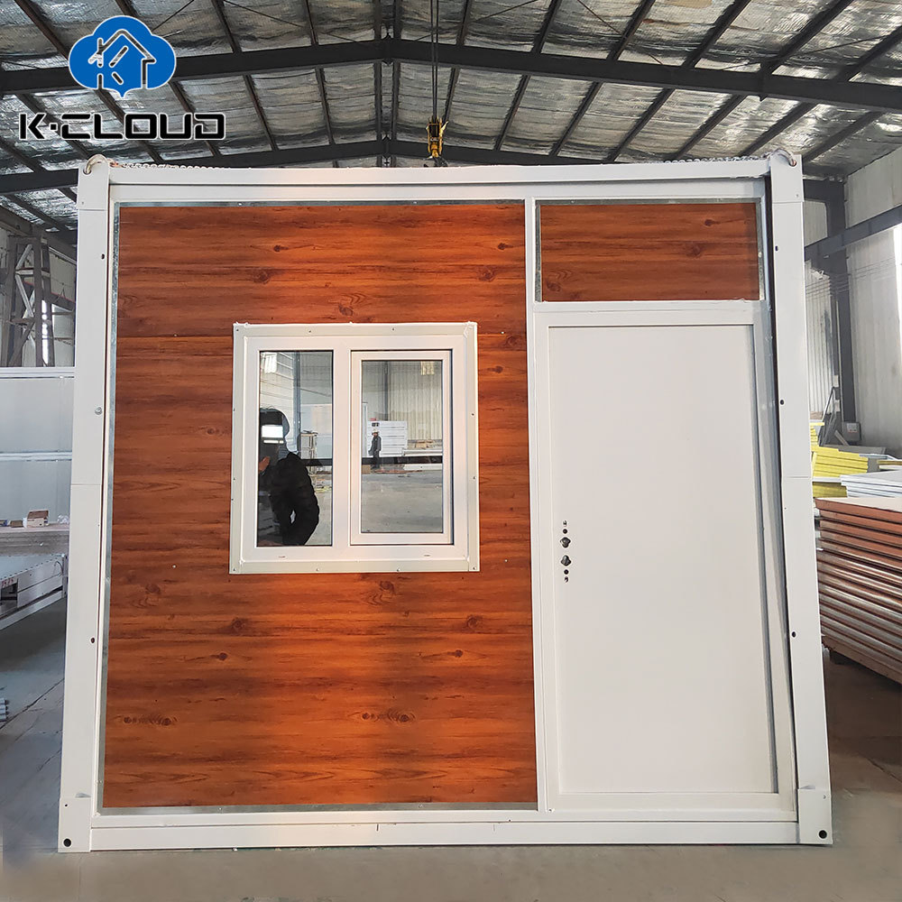 High Quality Woodgrain Luxury Prefabricated Mobile Folding Container House Standard Prefab Movable Bungalow Office