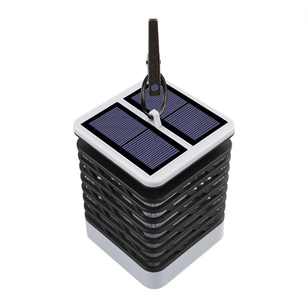 outdoor waterproof solar lanterns led flame light