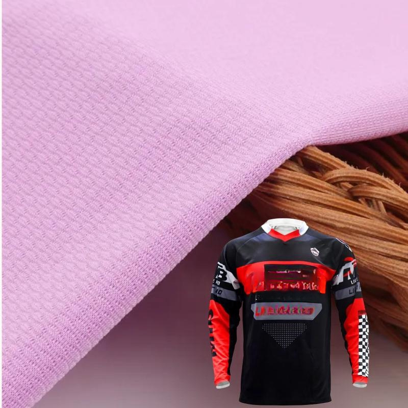 Fabric for Sportswear Swimwear Small Oval Jacquard HX117 Hot Soft Feel 90% Polyester 10% Spandex Knitted Stretch Fabric Tricot