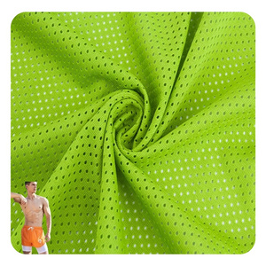 Breathable polyester knitted hollow 7 hole mesh fabric for sportswear