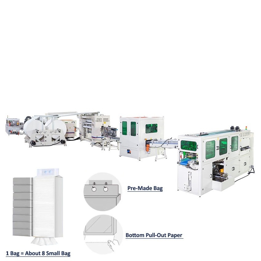 Machine for Facial Tissue Paper V Folding Manufacturing Equipment