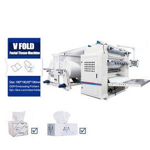 Machine for Facial Tissue Paper V Folding Manufacturing Equipment