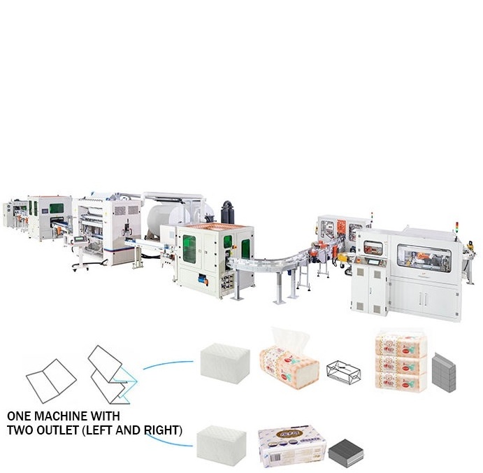 Machine for Facial Tissue Paper V Folding Manufacturing Equipment