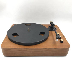 Vintage design vinyl turntable plattenspieler,  record player with AT cartridge