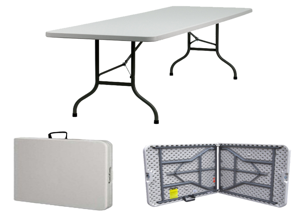 Rectangular Shape HDPE outdoor  Club Folding Table with Size 6FT