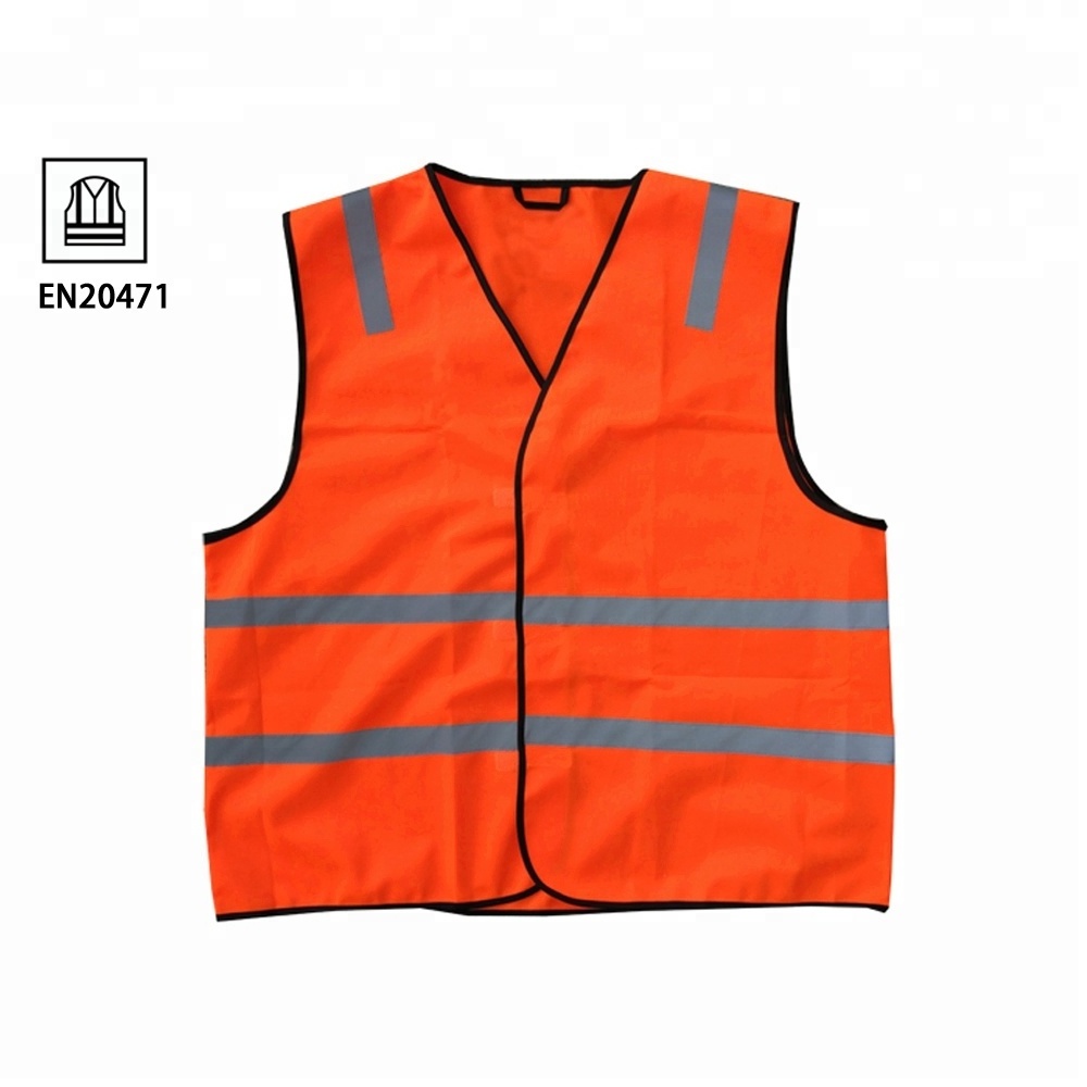 Custom safety Black reflective safety  clothing vest