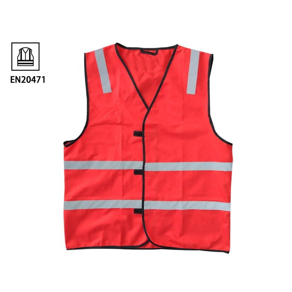 Hot-selling cheap  orange safety vests polyester mesh working wear light reflective vest