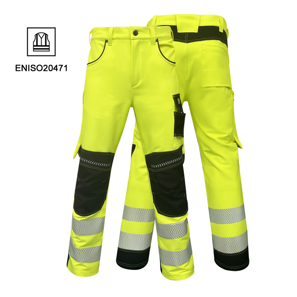 Hivis men's work pants Men's Cargo Pants Heat Segmented Reflective Tape Trouser