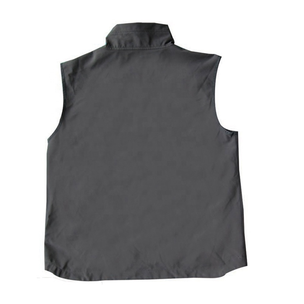 Wholesale waterproof men work polyester spandex softshell vest