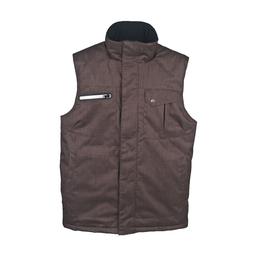 Wholesale Men work clothing padded winter vest Waistcoat