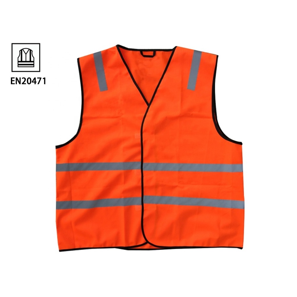 High visible mens safety traffic sleeveless motorcycle reflective vest