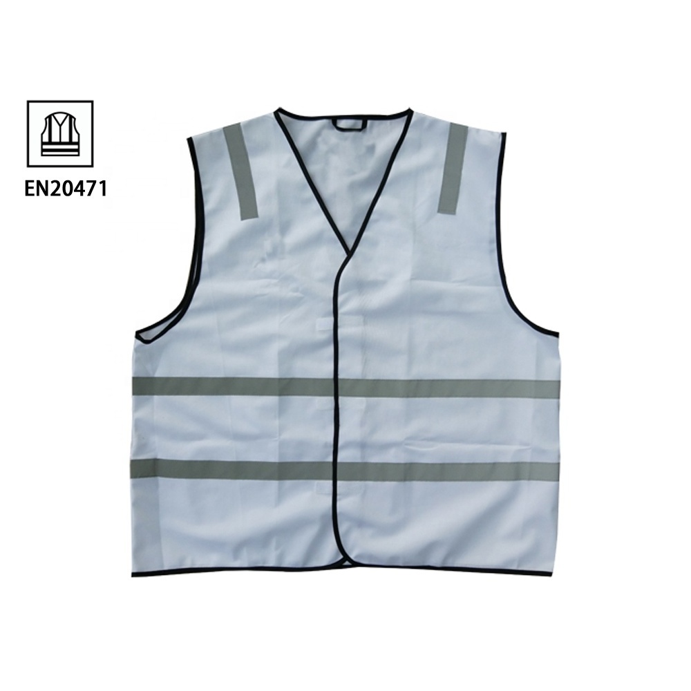 High visible mens safety traffic sleeveless motorcycle reflective vest