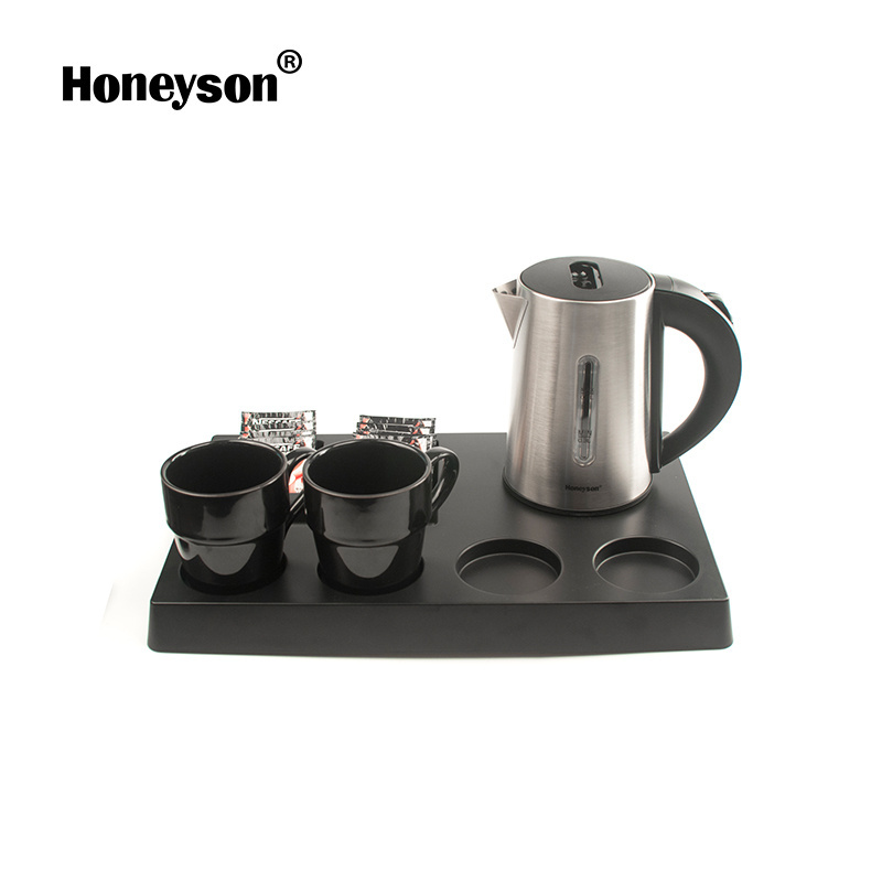 Honeyson hospitality welcome tray sets and low wattage metal electric kettle