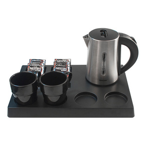 Honeyson hospitality welcome tray sets and low wattage metal electric kettle