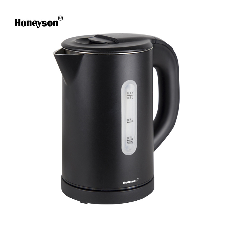 Best Seller Hotel Guest Room Automatic Shut Off 0.8L Stainless Steel Mini Electric Kettle with Led Light for Hotel