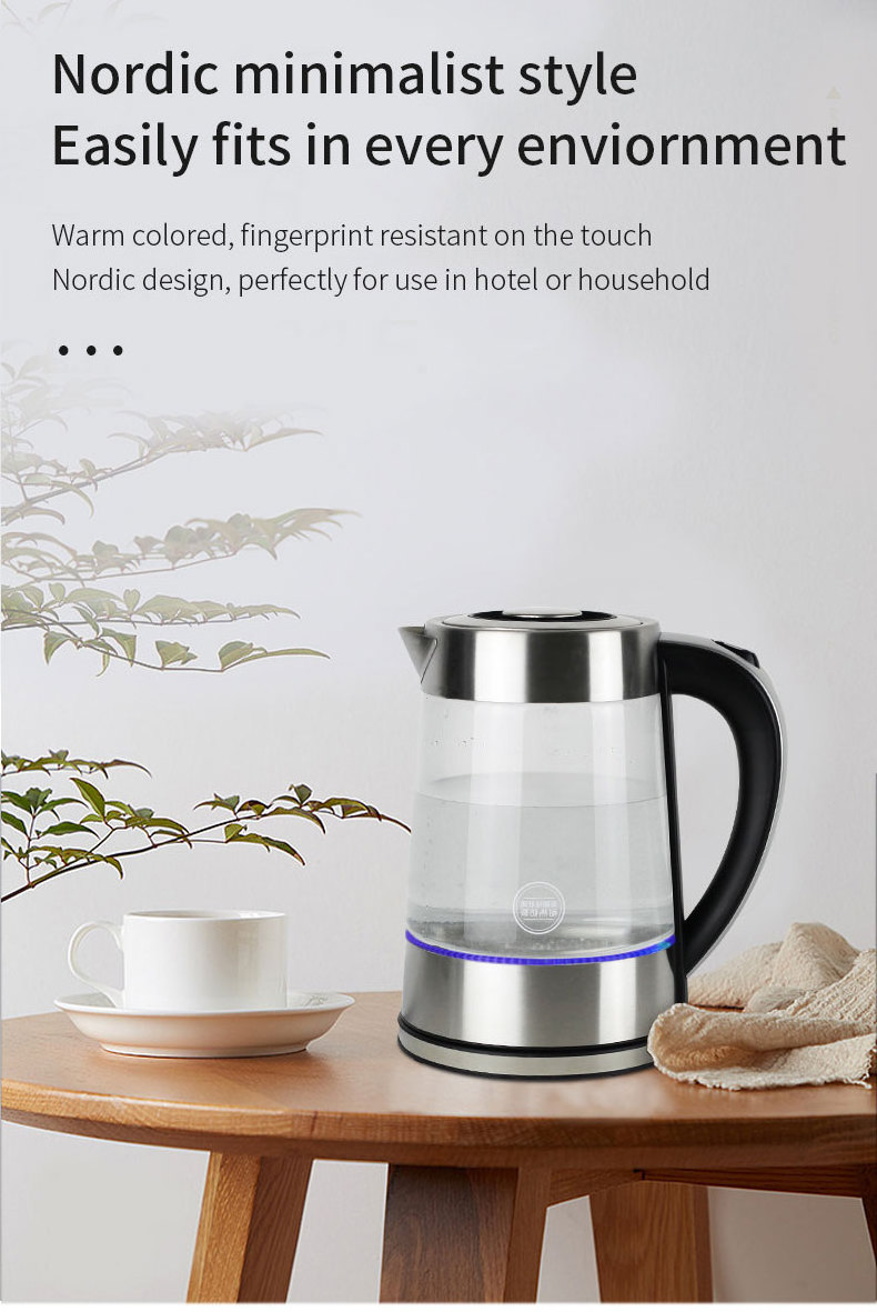 2.0L Electric Kettle water smart mini kitchen appliance electric glass samovar tea kettle