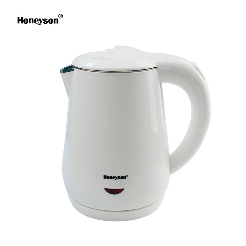 Honeyson hot white double layer anti-scald hotel electric kettle