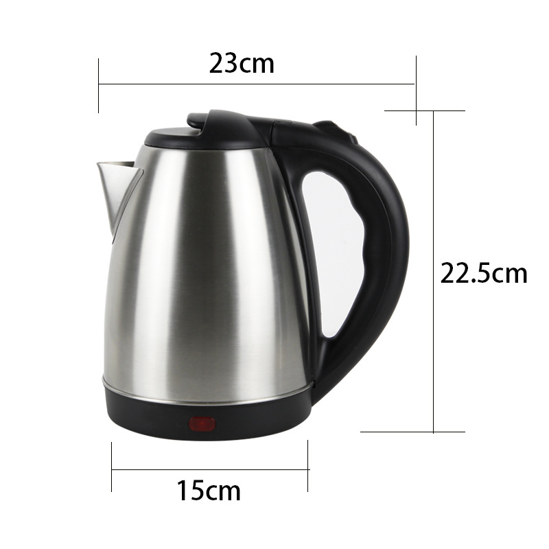 Honeyson HOT SELLING 1.8l stainless steel electric kettle/electric hotel kettle 1l