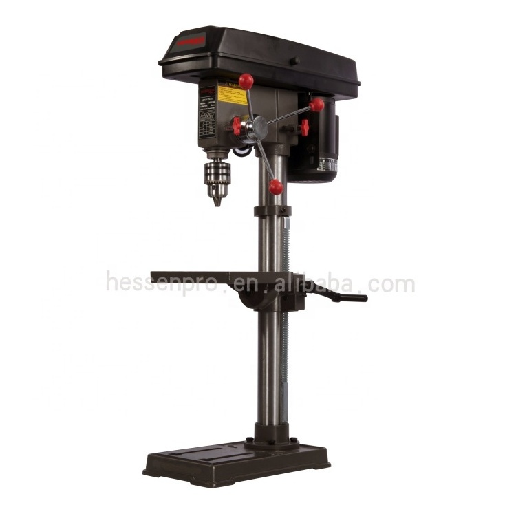 HDP16  hot sale  550W 12 speeds 16mm bench drill press  with 16mm key chuck central machinery drill press parts