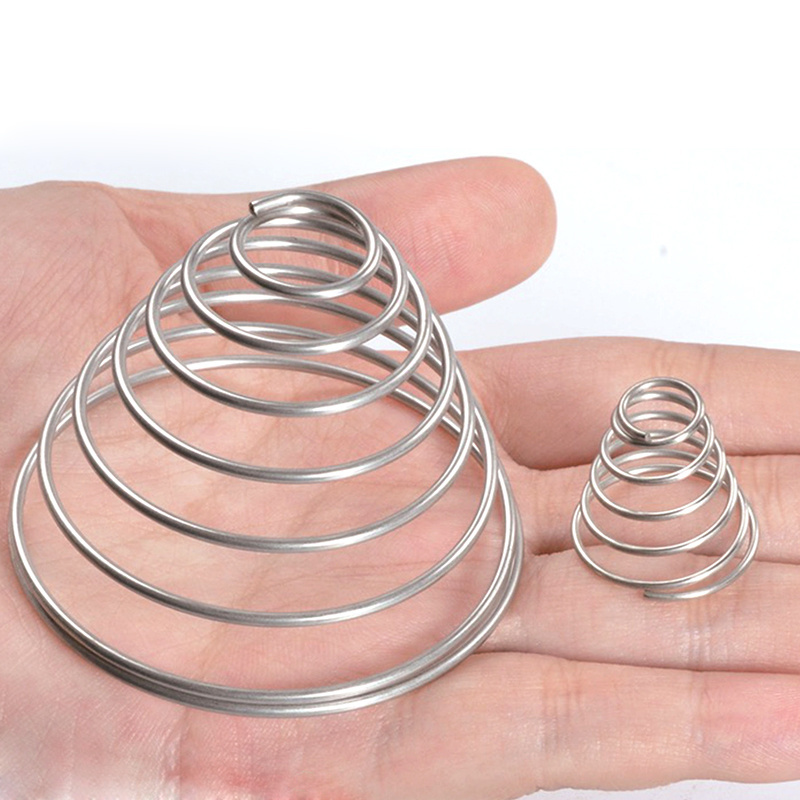 double conical battery spring cone Tower compression spring good price conical spiral spring