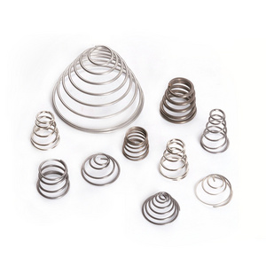 double conical battery spring cone Tower compression spring good price conical spiral spring