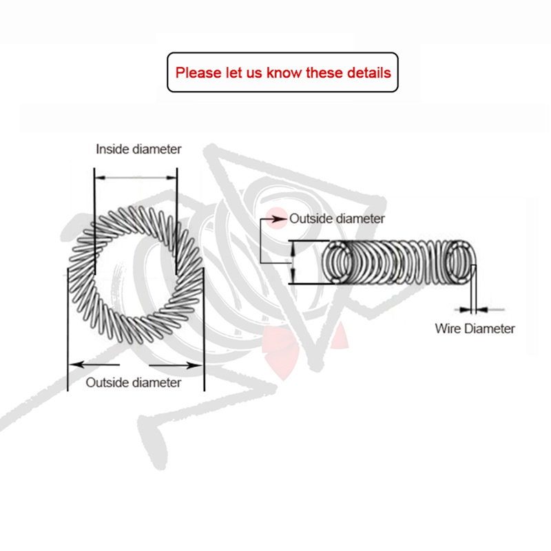 Circular Shape Canted Coil Spring Stainless Steel Interlocking Spring Copper Garter Spring For Oil Seals