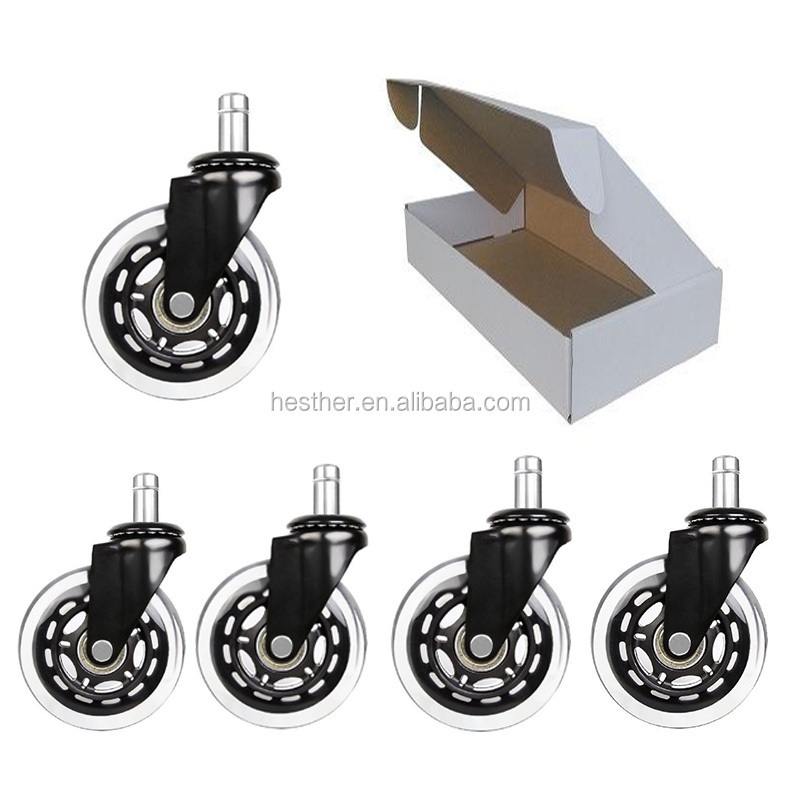 rollerblade office chair furniture caster wheels silicon casters for chairs