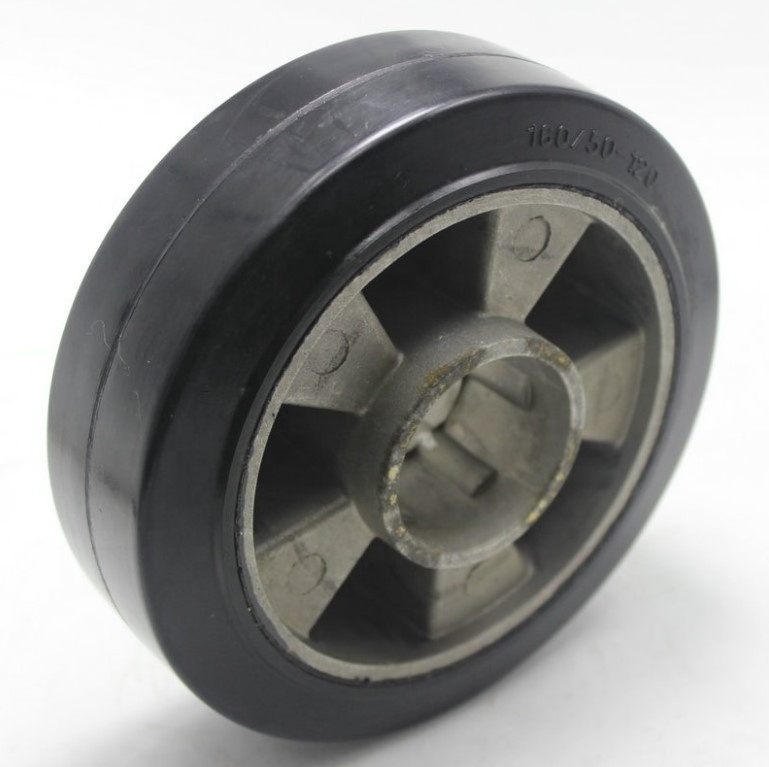 10 inch trolley wheel hand trucks replacement wheels Solid Rubber Wheel