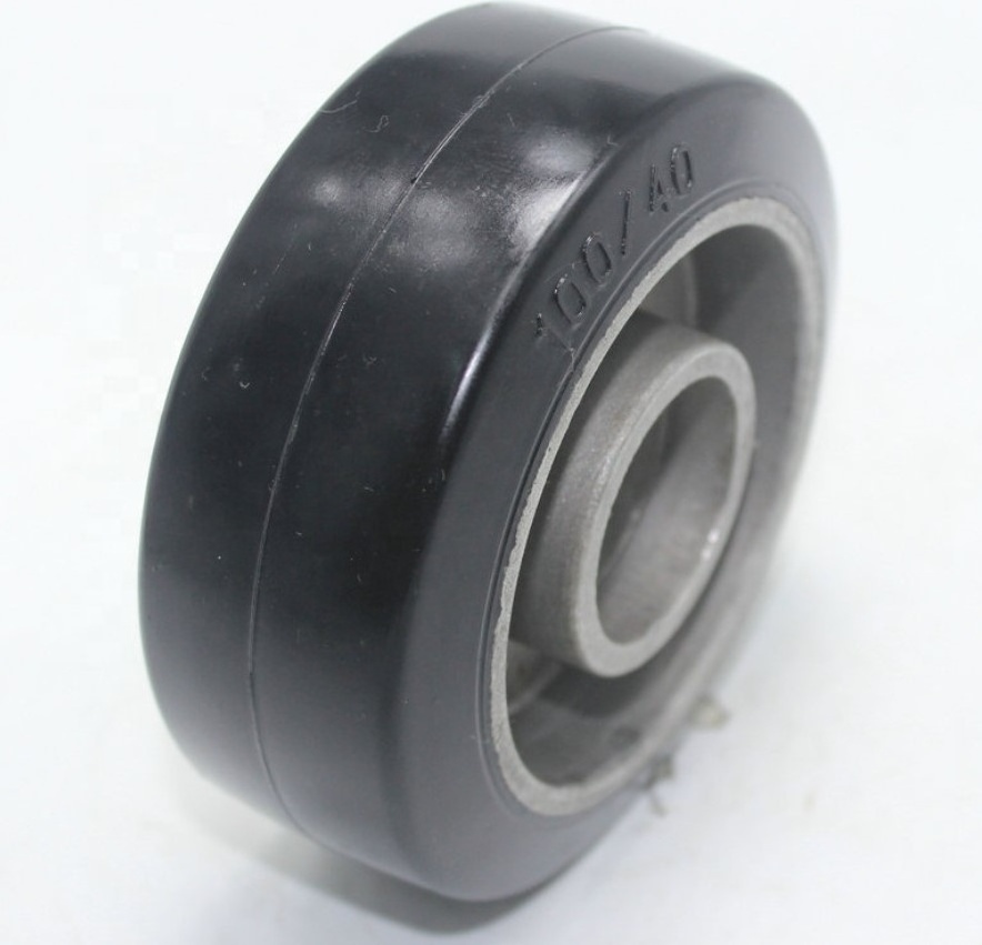 10 inch trolley wheel hand trucks replacement wheels Solid Rubber Wheel