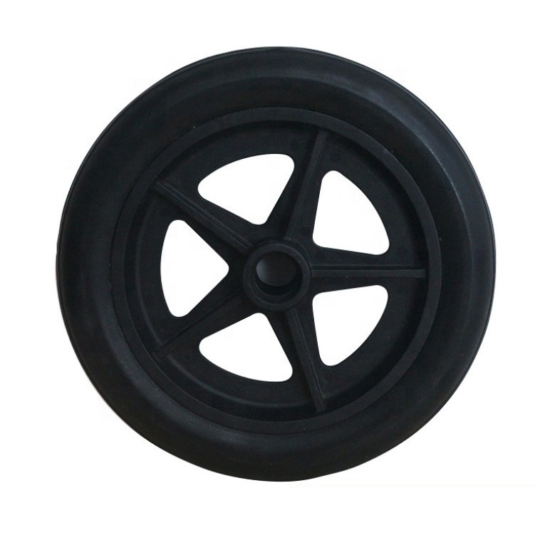 8mm hole PU wheelchair wheels tyres 6 inch polyurethane wheelchair wheels