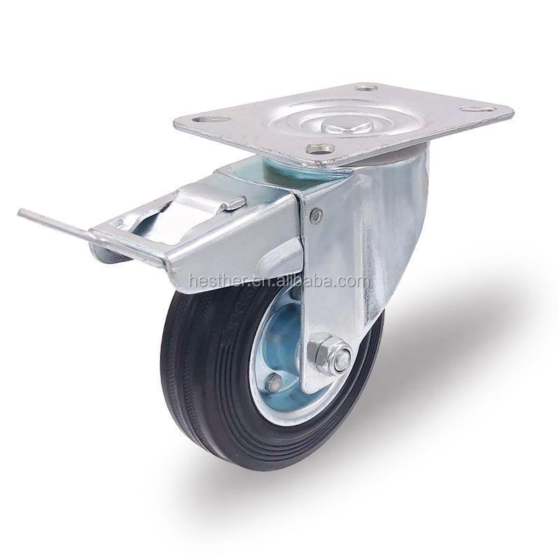 3'' 4'' 5'''' 6'' 7'' 8'' 10'' swivel rubber industrial caster wheels