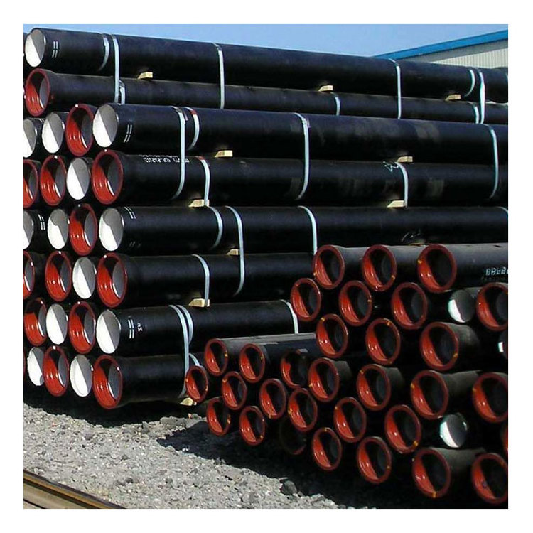 wholesale astm k7 k8 k9 100mm 200 250mm dn125 dn2200 dn500 dn 600 c40 dn800 4 inch black cast ductile iron water pipe price