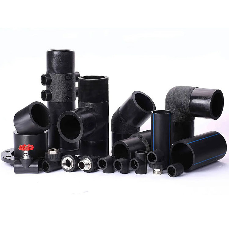 PE100 SDR11 Water Supply HDPE Pipe Plastic Fitting Electrofusion butt Fusion Pipe Fitting