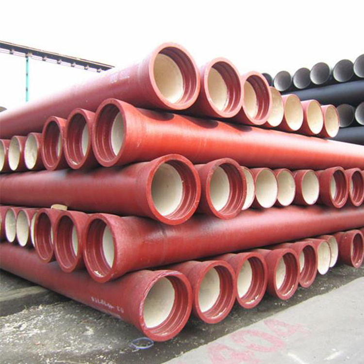 120mm dn125 140mm 150mm 350mm dn500 700 mm 900 dn1000 1600mm 4 inch 6m 5.8m length k7 k9 ductile iron pipe for water tube well